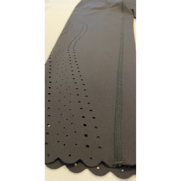 Offline - Black, High Waist Leggings With Mini Holes . Women's Size Large. - Picture 8 of 8